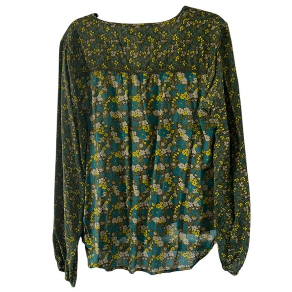 Women's prAna Poet Peasant Floral Print Long Sleeve Size XL - Picture 3 of 4